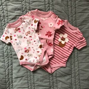 Baby bodysuit set 3 never worn